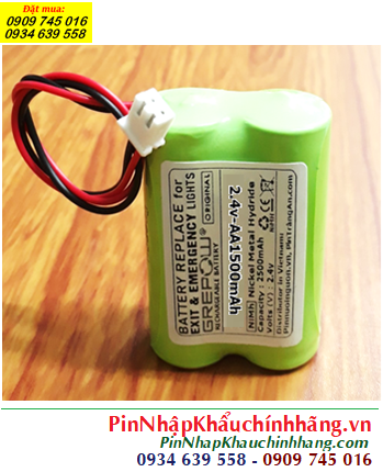Pin sạc 2.4v-AA1500mAh, Pin sạc NiMh 2.4v-AA1500mAh, Pin sạc GREPOW 2.4v-AA1500mAh